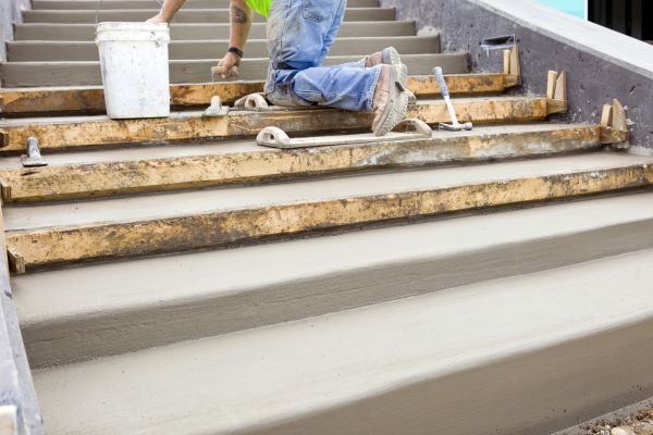 Concrete Steps Pouring in Davis