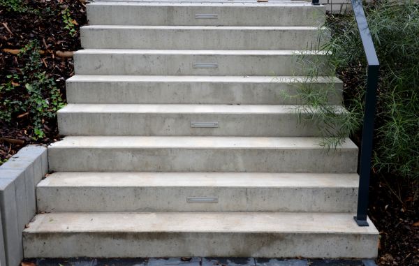 Poured Step Installation in Davis