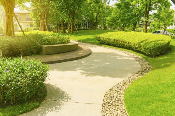 Cement Walkway Installation in Davis