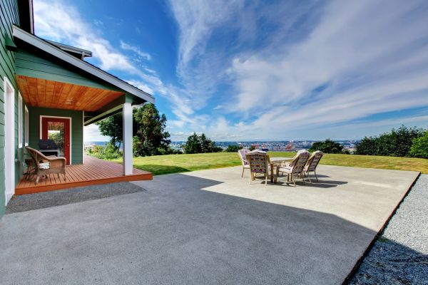 Backyard Concrete Paving in Davis
