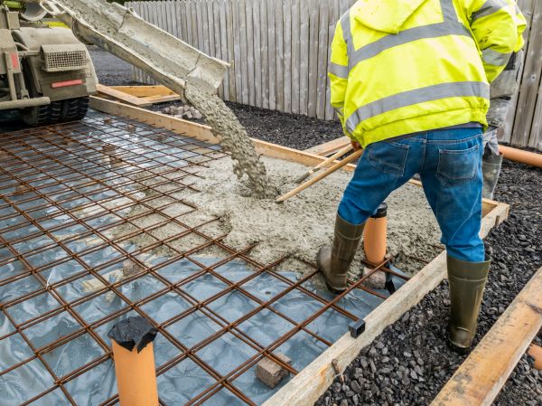 Basement Slab Pouring in Davis
