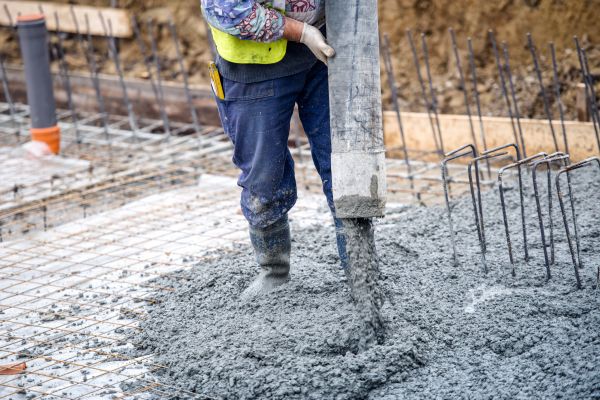 Cabin Foundation Pouring in Davis